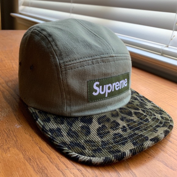 supreme olive green hat